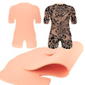 Full-body back tattoo practice skin with double-sided soft silicone thickening, 6mm thick, suitable for artwork display