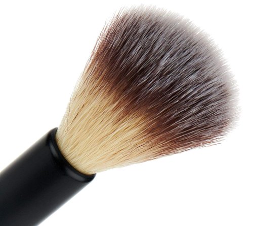 EVE PEARL Ultimate Face Compact | 204 Dual Fan Brush Set for Blush, Bronzer & Highlighter - Medium to Deep