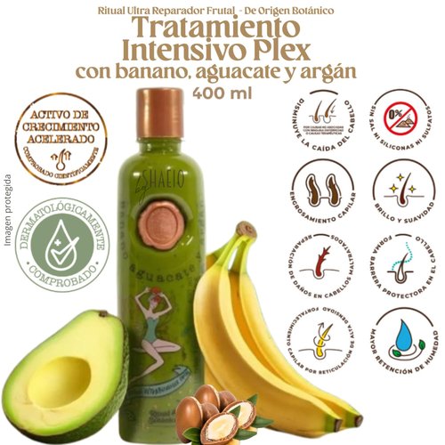 RITUALBOTANICO | S.O.S. Growth Accelerator Kit - Onion & Argan Shampoo + Intensive PLEX Treatment with Banana & Avocado - 100% Colombian
