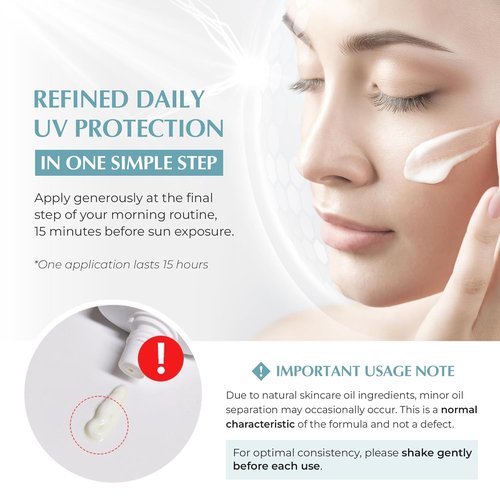 JEU'DEMEURE Anti-Aging SPF 50 Sunscreen Lotion - Lightweight, Non-Sticky Formula for Sensitive Skin | 1.69 fl oz