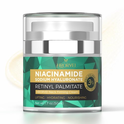 Hrorvei Neck Firming Cream Retinol Collagen Hyaluronic Acid Anti Aging Wrinkle Cream For Women Mens Face Neck Chest Jawline Tighten and Lift1.7 fl.oz