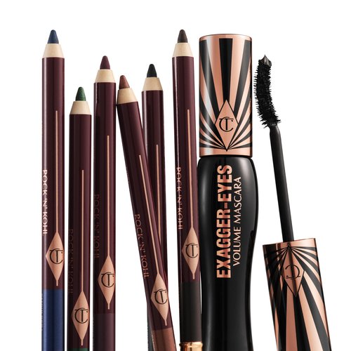 Charlotte Tilbury Rock 'N' Kohl Eyeliner Pencil - Waterproof Eyeliner with a Precision Smudger Tip - Infused with an Enhanced Kajal Formula for Sultry, Smokey Eyes - Bedroom Black