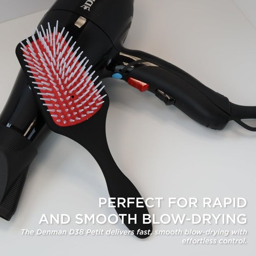 Denman Detangling Paddle Brush - Versatile Wet/Dry Hair Styler for All Hair Types | Ideal for Men & Women