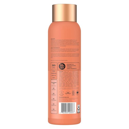SheaMoisture Coconut Hibiscus Body Wash - 24H Visible Moisture for Healthy, Glowing Skin | 18 oz