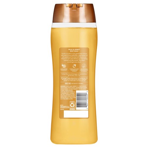 Suave Moisturizing Body Wash, with Milk & Honey and Vitamin E Extract, No Parabens, No Phtahaltes, 18 Oz Pack of 6