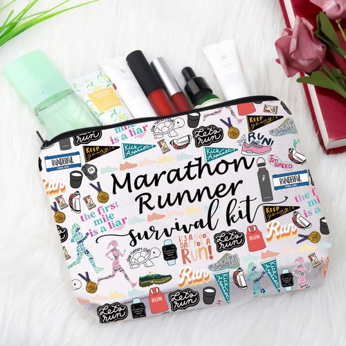 GJTIM Runner Marathon Zipper Pouch Survival Kit Makeup Bag (Survival Marathon 2 Bag)