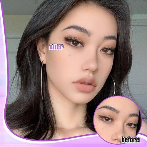 PHKERATA Wispy Lash Extension Kit Natural Lash Clusters Kit DIY Eyelash Extensions Kit 252 pcs Individual Lashes Clusters Wispy Eyelash Clusters with Lash Bond and Seal at Home Cat Eye Cluster