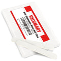Professional Nail Files Double Sided Emery Board 80/100 Grit for Poly Gel Acrylic Nail Extension Manicure Pedicure Tool White 100Pcs