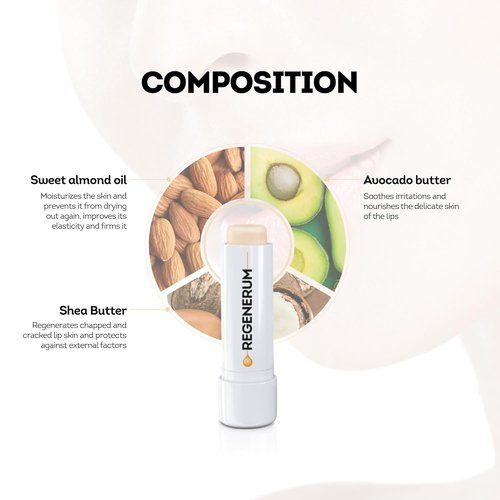 Regenerum - Lip Peeling Treatment - Intensive Moisturization & Nourishment for Chapped Lips - 5g