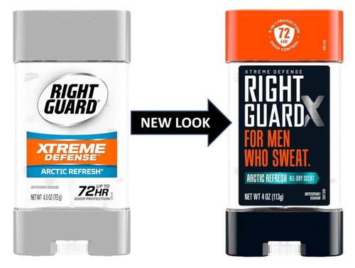 Right Guard Xtreme Defense Arctic Refresh Gel 4 Ounce Men