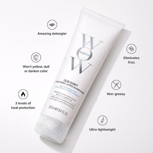 COLOR WOW Color Security Conditioner - Weightless Hydration for Fine Hair | Nourishes, Detangles & Adds Shine with Argan Oil | Color Safe & Heat Protection