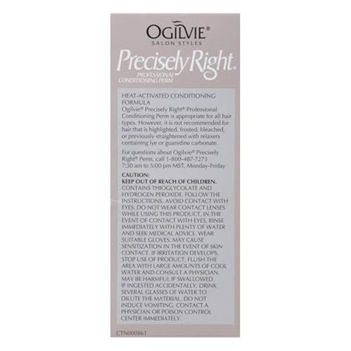 Ogilvie Salon Styles Professional Conditioning Perm Kit - Perfect for Color-Treated & Delicate Hair - 1 Application