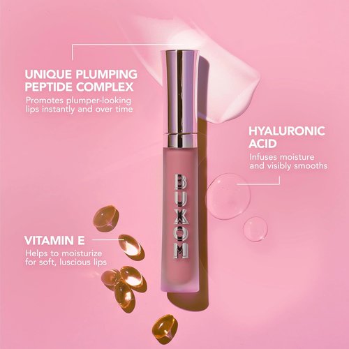 BUXOM Full-On Plumping Lip Cream - Hydrating Gloss with Peptides & Hyaluronic Acid for Fuller Lips