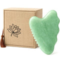 Gua Sha Facial Tools,Jade Gua Sha Stone Comb Edge, Guasha Tool for Face Jawline Sculpting Gifts