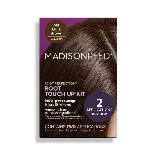Madison Reed Root Perfection Touch Up Kit - 5N Calabria Dark Brown | 100% Gray Coverage, Ammonia-Free, 2 Applications