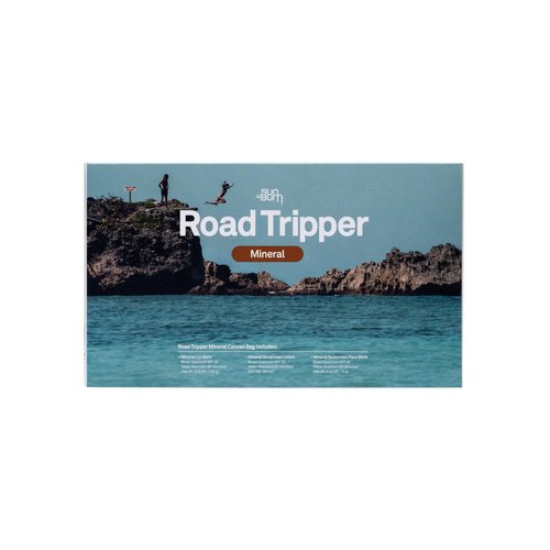 Sun Bum Mineral Road Tripper - Travel Sized Sun Care Pack with Sunscreen Lotion, Face Stick, and Lip Balm - Broad Spectrum UVA/UVB Protection - Hawaii 104 Act Compliant - TSA Friendly