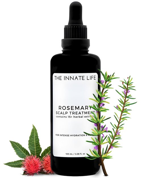 The Innate Life Rosemary Scalp Treatment - Nourishing Rosemary Oil for Stronger Follicles & Hydrated Scalp | Organic Hair Care Solution