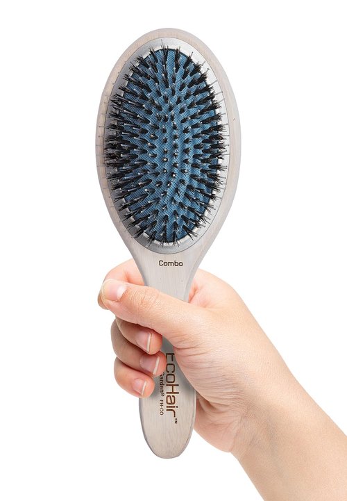 Olivia Garden EcoHair Paddle Bamboo Hair Brush, EH-CO, Combo