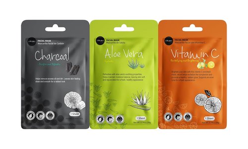 Celavi Essence Facial Sheet Masks - Authentic Korean Moisturizing Skincare Variety Set | 12 Count (Pack of 2)