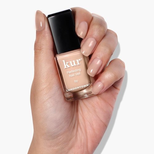 LONDONTOWN Nail Veil - Enhancing Nail Protectant & Strengthener | Natural Tint, Vegan, Chip-Resistant