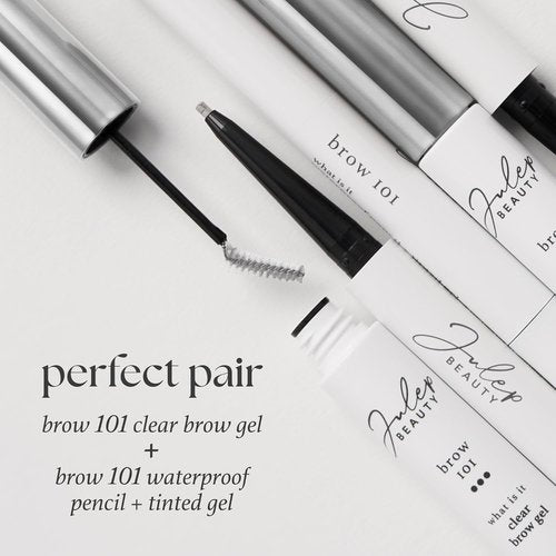 Julep Brow 101 Clear Eyebrow Sculpting Gel - Long-Lasting Lightweight Formula with Precision Brush for Natural Brows