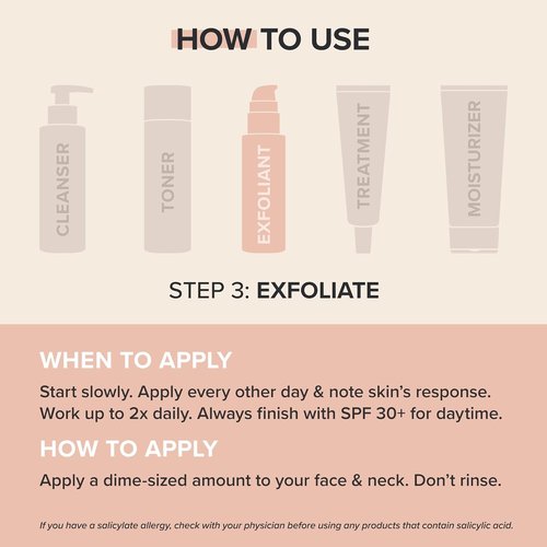 Paula's Choice Skin Perfecting 2% BHA Exfoliant - Deep Cleanse & Unclog Pores | 3.3 Ounce Bottle