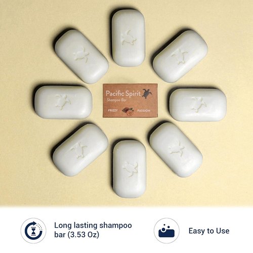 Shampoo Bar for Curly & Wavy Hair - Coconut Moisturizing & Conditioning | Tropical Scent, 3.53 Oz