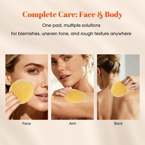 Turmeric Kojic Acid Cleansing Pads: Skin Brightening Turmeric Face Scrub Pads – Gentle Turmeric Facial Pad for Even Skin Tone, Radiant Complexion - Enrich Kojic Acid & Turmeric – 50PCS
