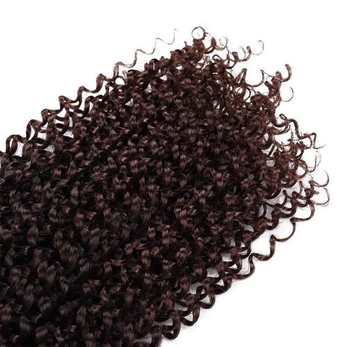 Dorsanee Ombre Chocolate Brown Passion Twist Hair 22 Inch 7 Packs Water Wave Crochet Hair Long Bohemian Curly Braiding Hair for Butterfly Locs, Faux Locs, Boho Style Spring Twist Crochet Braids (T33#)