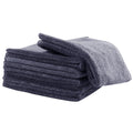 ZHAYAO 6 Pack Microfiber Wash Cloth, 12x12 Inch Highly Absorbent and Soft Feel Fingertip Towels, Machine Washable Washcloths for Bathroom, Gym, Hotel, Spa and Kitchen, Convenient Hook, Grey