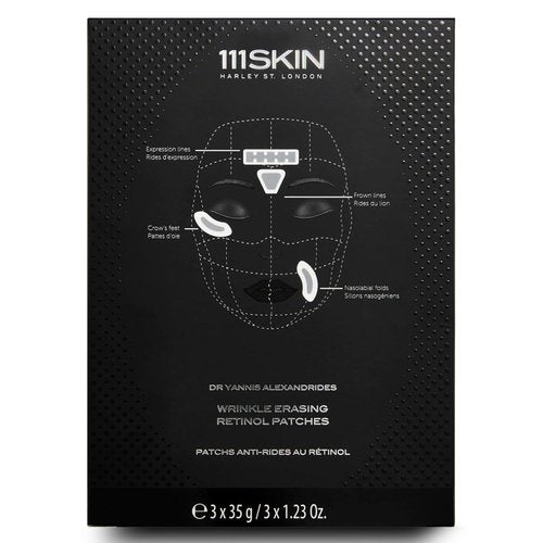 111SKIN Wrinkle Erasing Retinol Patches - Non-Invasive Forehead & Under Eye Treatment | 3 x 1.23 oz