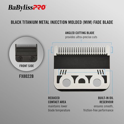 BaBylissPRO MIM Blades for Clippers - Precision Cutting for FX829, FX899, FX890 Models