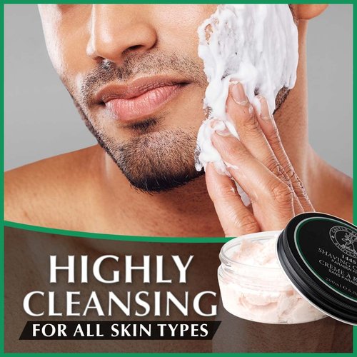 Castle Forbes 1445 Shaving Cream - Moisturizing Lather with Essential Oils | 6.8 fl. oz. | Protects Against Razor Burn & Irritation