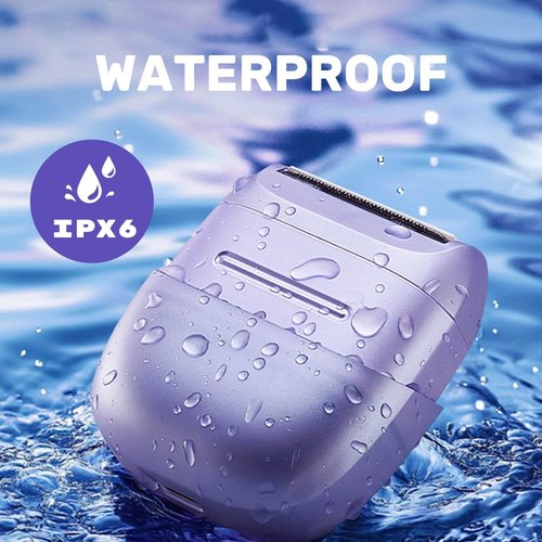 UNIMIKO Electric Shaver For Women, Waterproof Wet Dry Mini Electric Razors For Women - Cordless Rechargeable Foil Shaver For Hair Removal, Legs, Face, Body, Bikini,Sensitive Skin, Teens, Ladie(Purple)