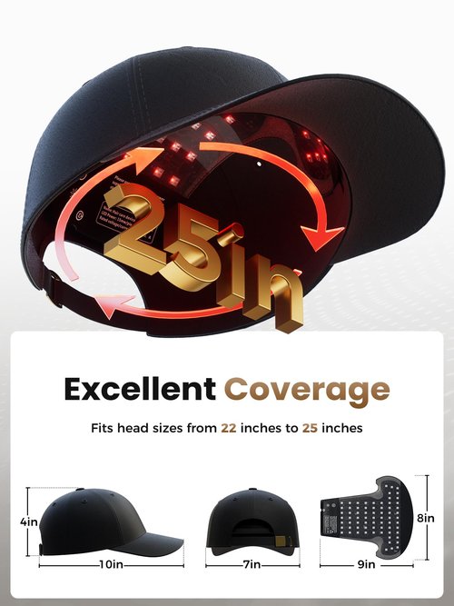Hair Growth Device, Laser Hair Growth Cap, Red Light Therapy for Hair Growth, Red Light Cap for Thicker Hair in Men and Women