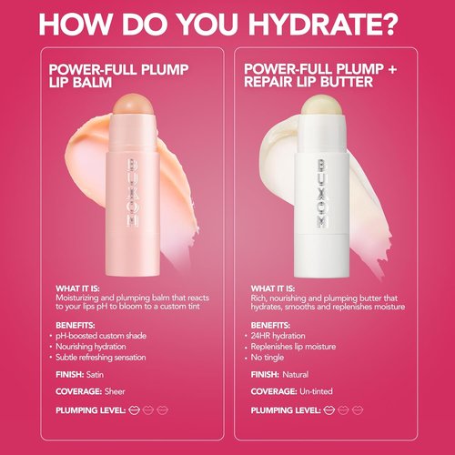BUXOM Power-Full Plumping Lip Balm - Tinted Moisturizer & Hydrating Peptide Treatment | Cruelty-Free