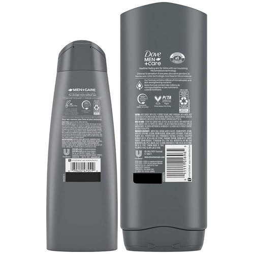 Dove Men+ Care Shower Essentials – Relaxing Body + Face Wash, Blue Eucalpytus + Birch & Revitalizing 2-in-1 Shampoo, Eucalyptus + Birch