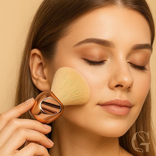 17 Pcs Makeup Sponge Set with Kabuki Powder Brush - Beauty Blender Sponges Triangle Puffs Mini Sponges Thumb Puff | Multi-Functional Kit for Liquid Foundation Powder Cream, Travel Bag Include