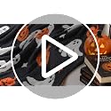 Reversible Halloween Throw Blanket with Black Cat Witch Hat Pumpkin Design - 50x60 inches - Cozy Home Decor