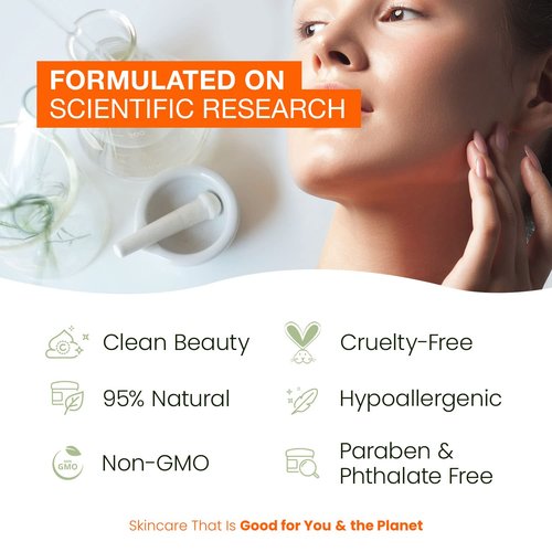 Natural Chemist Vitamin C Serum With Collagen - Dermatologist Tested, Skin Brightening, Anti-Aging, Acne Treatment, Fades Dark Spots, Cruelty Free Korean Skin Care For All Skin Types - 1.69 oz