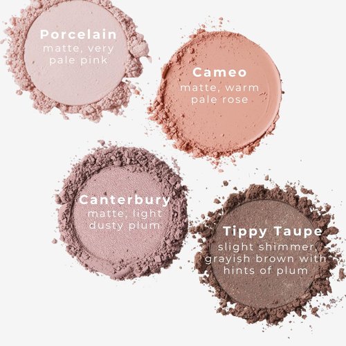 Honeybee Gardens Skinny Dip Eye Shadow Palette - 4 Pigmented Shades | Long-Lasting, Vegan & Cruelty-Free