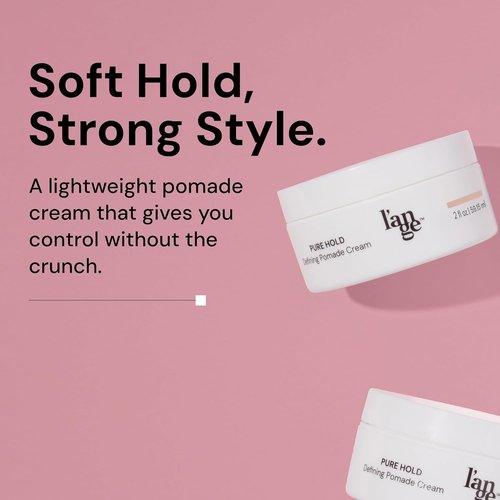 L’ANGE HAIR Pure Hold Defining Pomade Cream - Light Hold, Natural Matte Finish | Non-Greasy Texture for All-Day Control