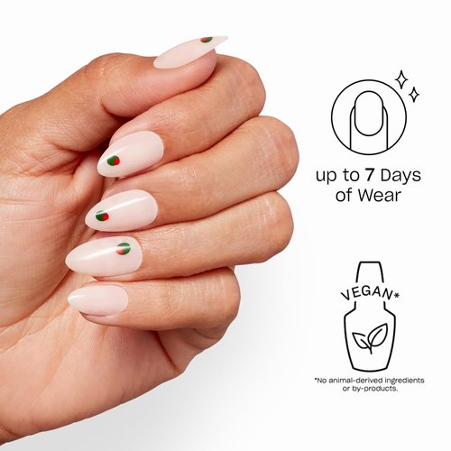 OPI Sticking Point - Instant No Glue Press On Nails | 30 Count with Adhesive Tabs | Short Round, Almond & Squoval Shapes