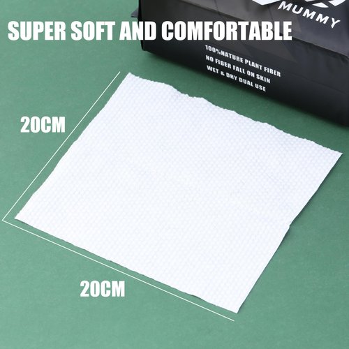 Mummy 100% Cotton Tattoo Tissue for During Tattooing & Tattoo After Care,Disposable Tattoo Washing Face Makeup Wipe Towel Tissue 80pcs,Wet and Dry Use, Strong Water Absorption