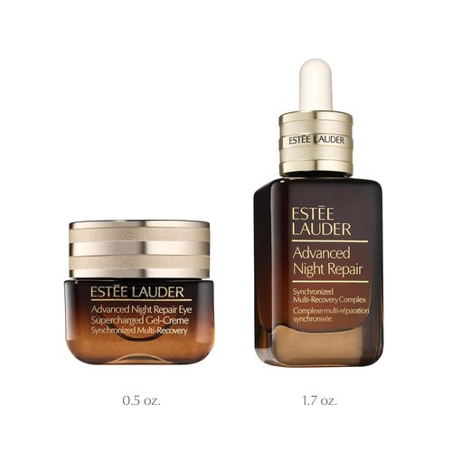 Estée Lauder Advanced Night Repair Set - Hydrating Serum & Eye Gel-Creme Duo with Hyaluronic Acid & Peptides