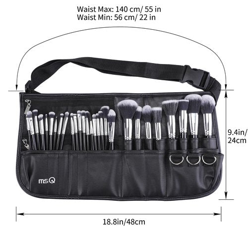 Make up Brushes set 29pcs MSQ Professional Cosmetics Brushes with Adjustable Belt Makeup Bag Foundation Powder Brush Eye Shadows Brushes Concealer Blending Brushes for Women/Girls/Artists/Holiday gift
