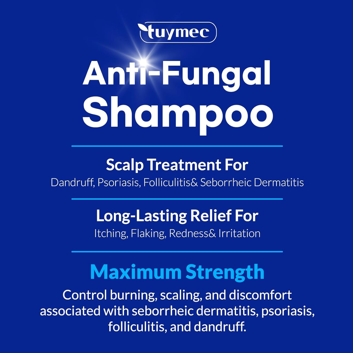 Tuymec Psoriasis Shampoo - Anti-Fungal & Anti-Dandruff Treatment for Men & Women | 300ML