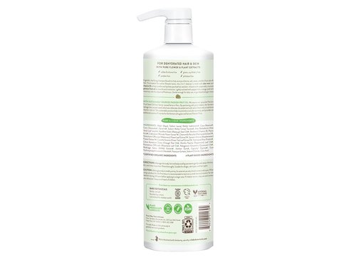 Babo Botanicals Citrus Mint & Passion Fruit Shampoo - Purifying Hair & Body Wash for All Ages - Chlorine & Sweat Remover