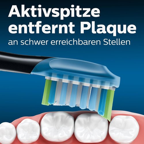 Philips Sonicare Replacement Brush Heads - Premium Plaque Defense, 4-Pack, Black | HX9044/33