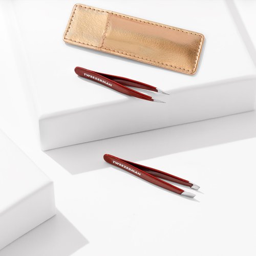 Tweezerman Vintage Rose Mini Tweezer Set with Case